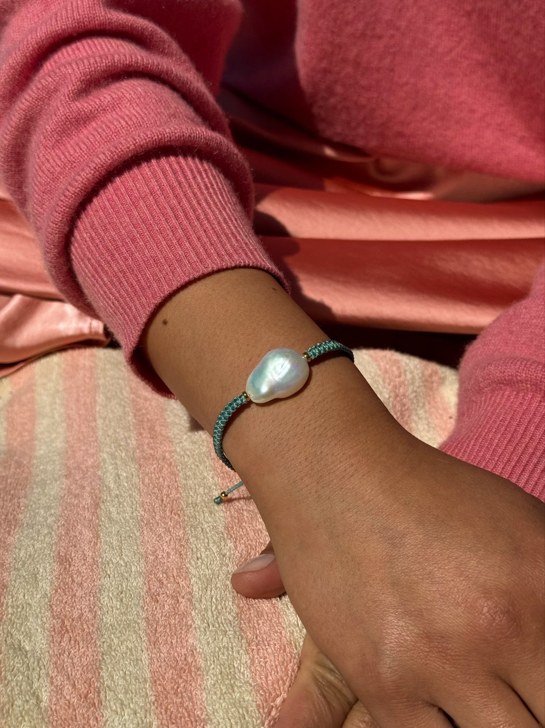 Süßwasser Armband "Bold" - Forest - Calissi